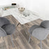 Native Home Lifestyle Silver Plated Marble Glass Dining Table