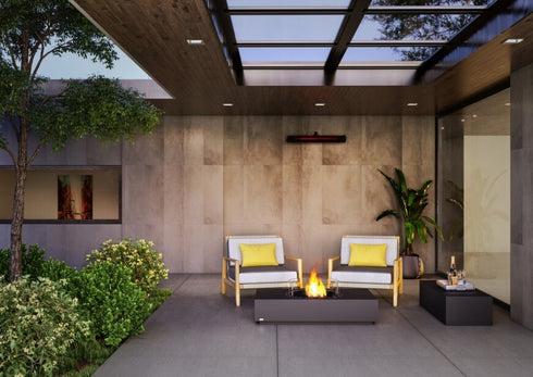 Ecosmart Fire Martini 50 Fire Pit Table - Graphite Finish / Stainless Steel Burner - ESF.O.MTI.50.GH