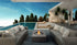 Ecosmart Fire Martini 50 Fire Pit Table - Natural Finish / Black Burner - ESF.O.MTI.50.NA.B