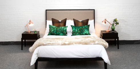 Orchid Beds in Wenge with Beige Fabric