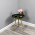 Native Home Lifestyle Side Table Green Enamel Tray