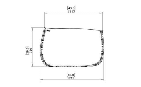 Blinde Design Stitch 125 Concrete Planter - Graphite Finish - BLD.1.P.STI.125.Y.GH
