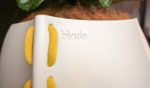 Blinde Design Stitch 125 Concrete Planter - Bone Finish - BLD.1.P.STI.125.Y.BO