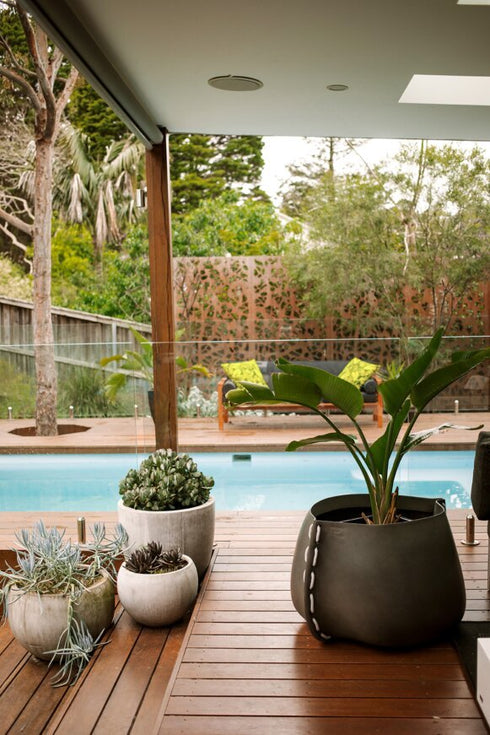 Blinde Design Stitch 125 Concrete Planter - Natural Finish - BLD.1.P.STI.125.Y.NA
