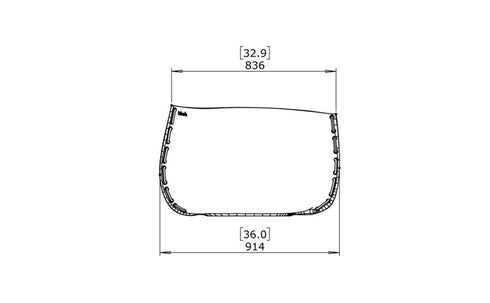 Blinde Design Stitch 50Concrete Planter - Bone Finish - BLD.1.P.STI.50.Y.BO