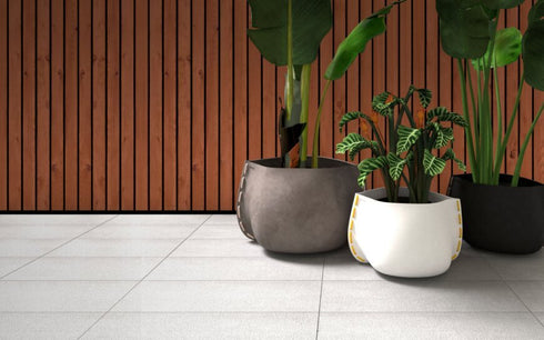 Blinde Design Stitch 50Concrete Planter - Bone Finish - BLD.1.P.STI.50.Y.BO