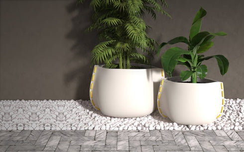 Blinde Design Stitch 125 Concrete Planter - Graphite Finish - BLD.1.P.STI.125.Y.GH