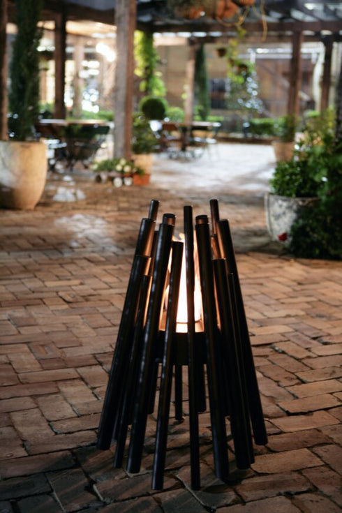 Ecosmart Fire StixPortable Fire Pit - Stainless Steel Finish / Stainless Steel Burner - ESF.O.STX.SS