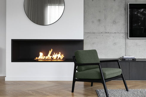Ecosmart Fire XL700 Ethanol Burner - Black Finish - ESF.B.XL7.WTT.BL